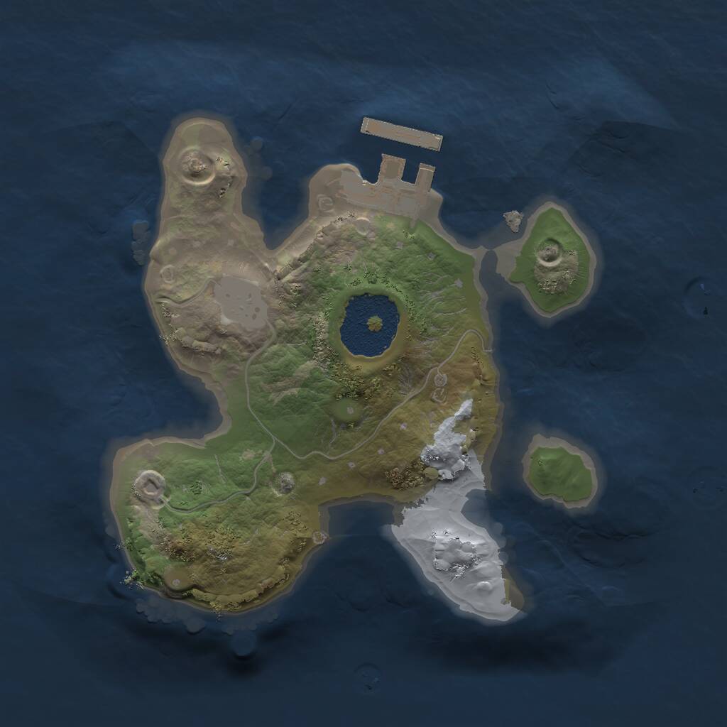 Rust Map: Procedural Map, Size: 1800, Seed: 981233579, 2 Monuments