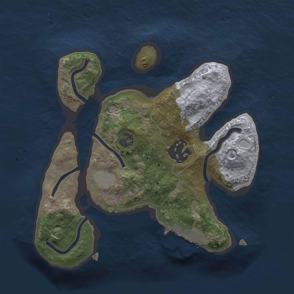 Rust Map: Procedural Map, Size: 2000, Seed: 107169978, 7 Monuments