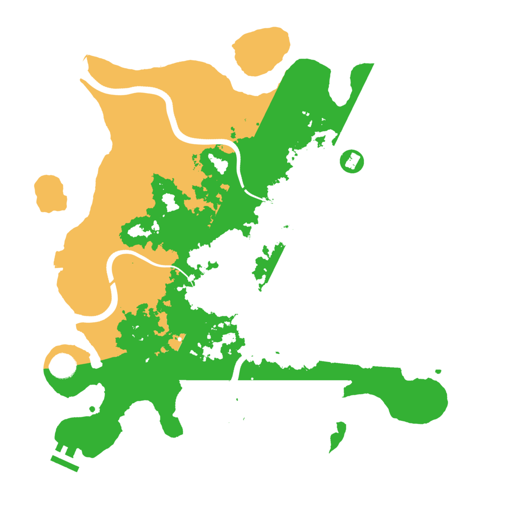 Biome Rust Map: Procedural Map, Size: 3500, Seed: 353594204