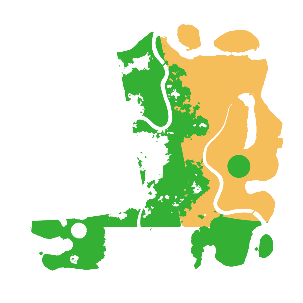 Biome Rust Map: Procedural Map, Size: 3500, Seed: 384636699