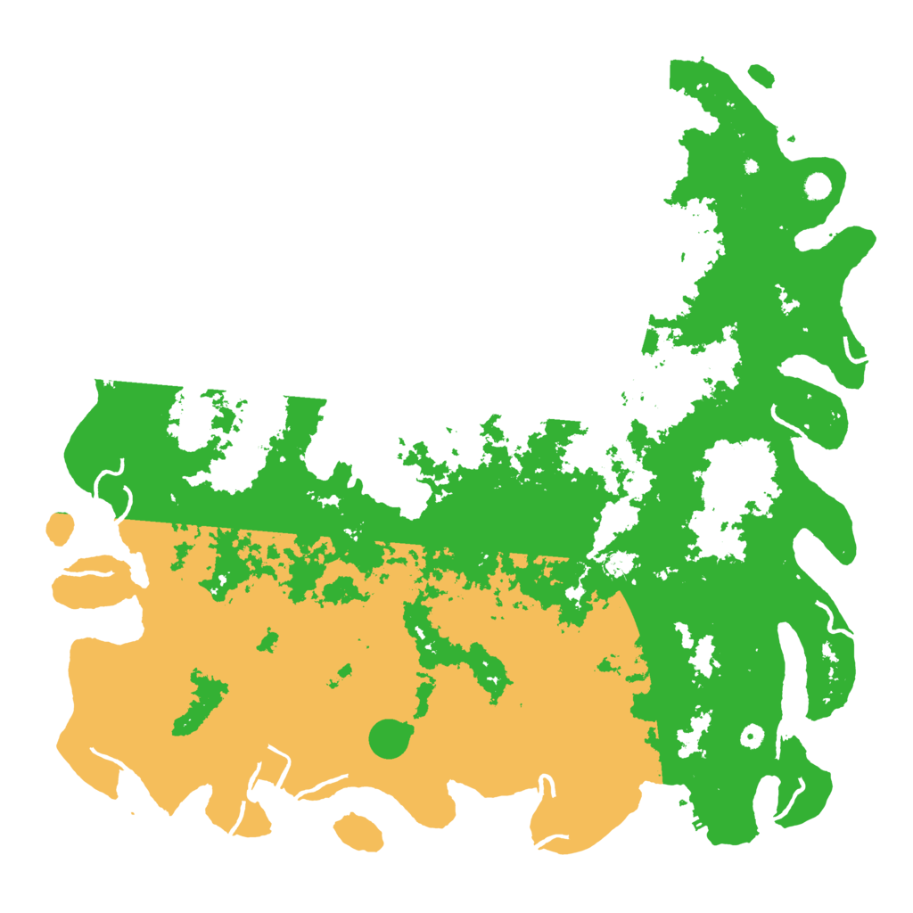 Biome Rust Map: Procedural Map, Size: 6000, Seed: 4845