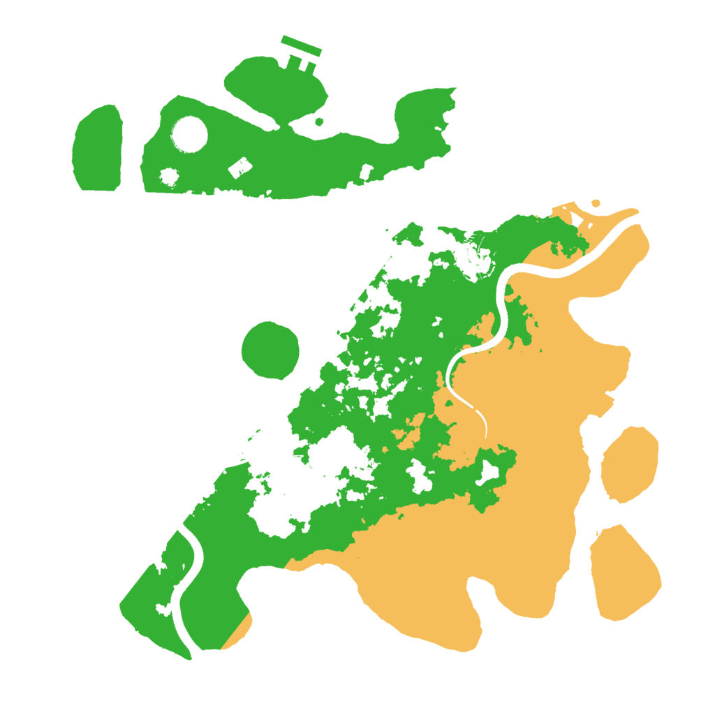 Biome Rust Map: Procedural Map, Size: 3500, Seed: 917934744