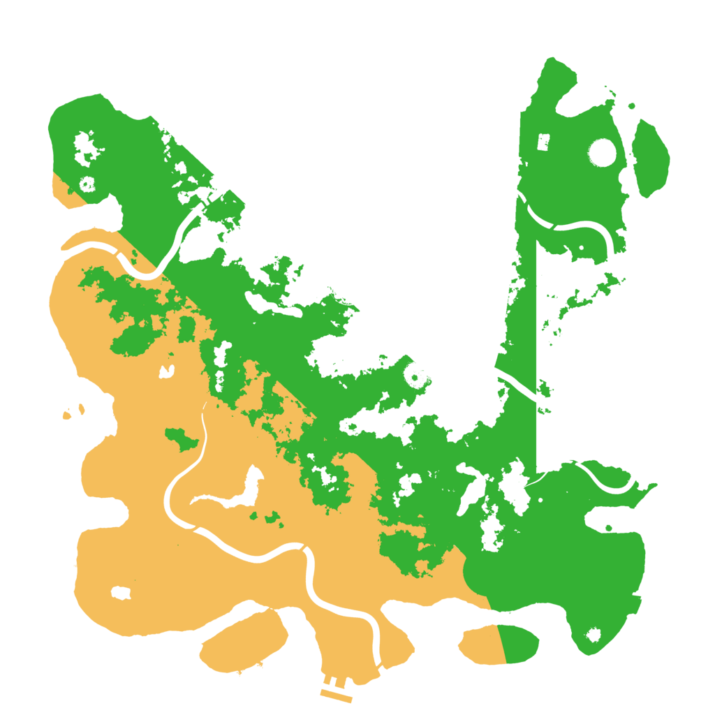 Biome Rust Map: Procedural Map, Size: 4500, Seed: 6238