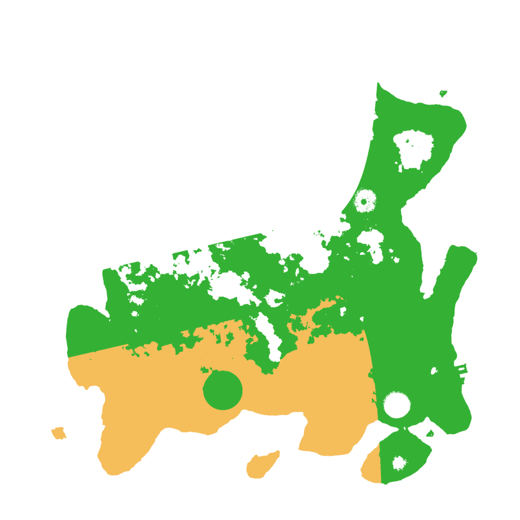 Biome Rust Map: Procedural Map, Size: 3500, Seed: 48229862