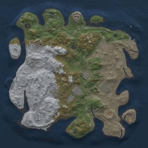 Thumbnail Rust Map: Procedural Map, Size: 3850, Seed: 279121539, 19 Monuments