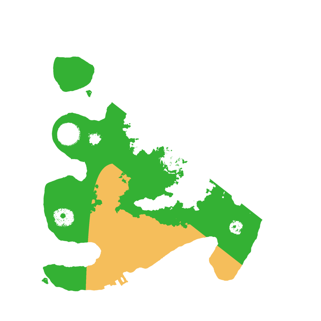 Biome Rust Map: Procedural Map, Size: 2500, Seed: 75589001