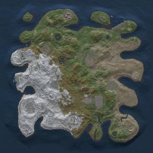 Thumbnail Rust Map: Procedural Map, Size: 3500, Seed: 1026, 20 Monuments