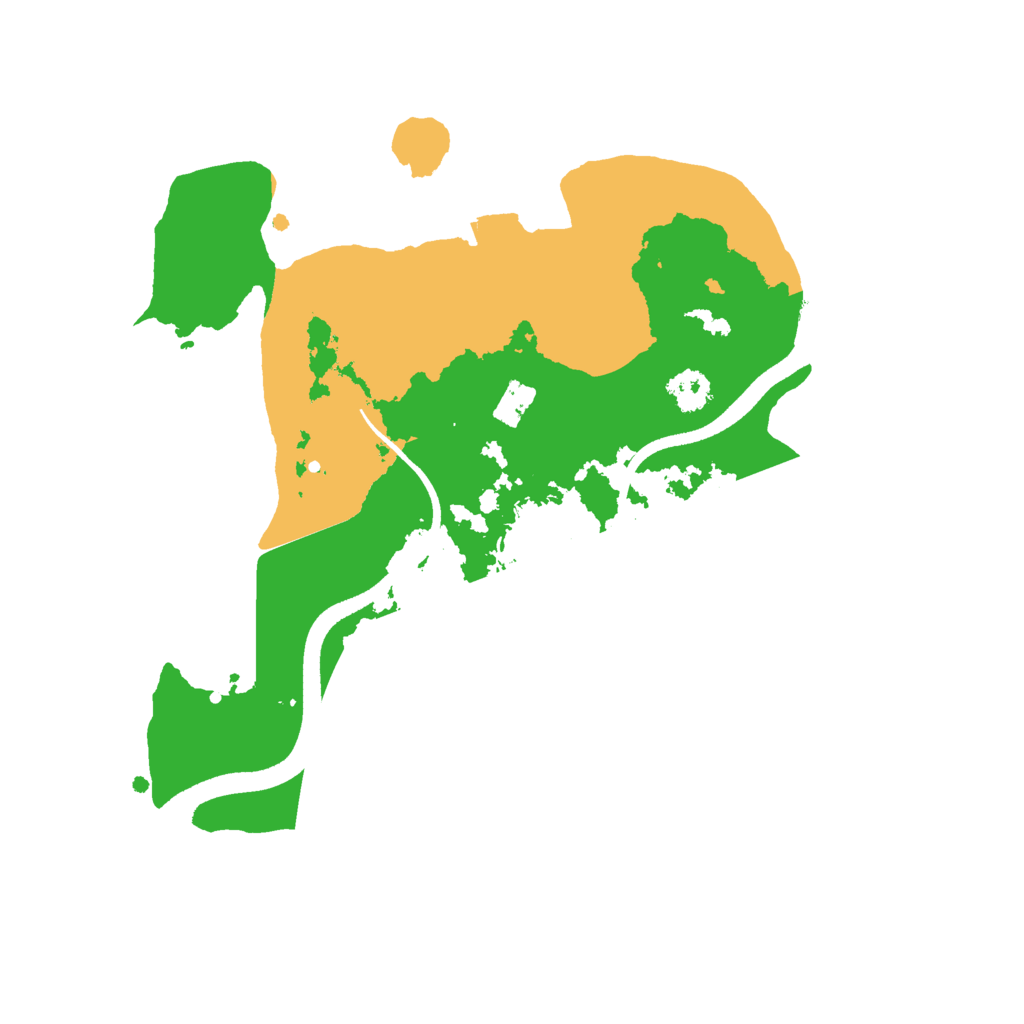 Biome Rust Map: Procedural Map, Size: 2500, Seed: 1045888095
