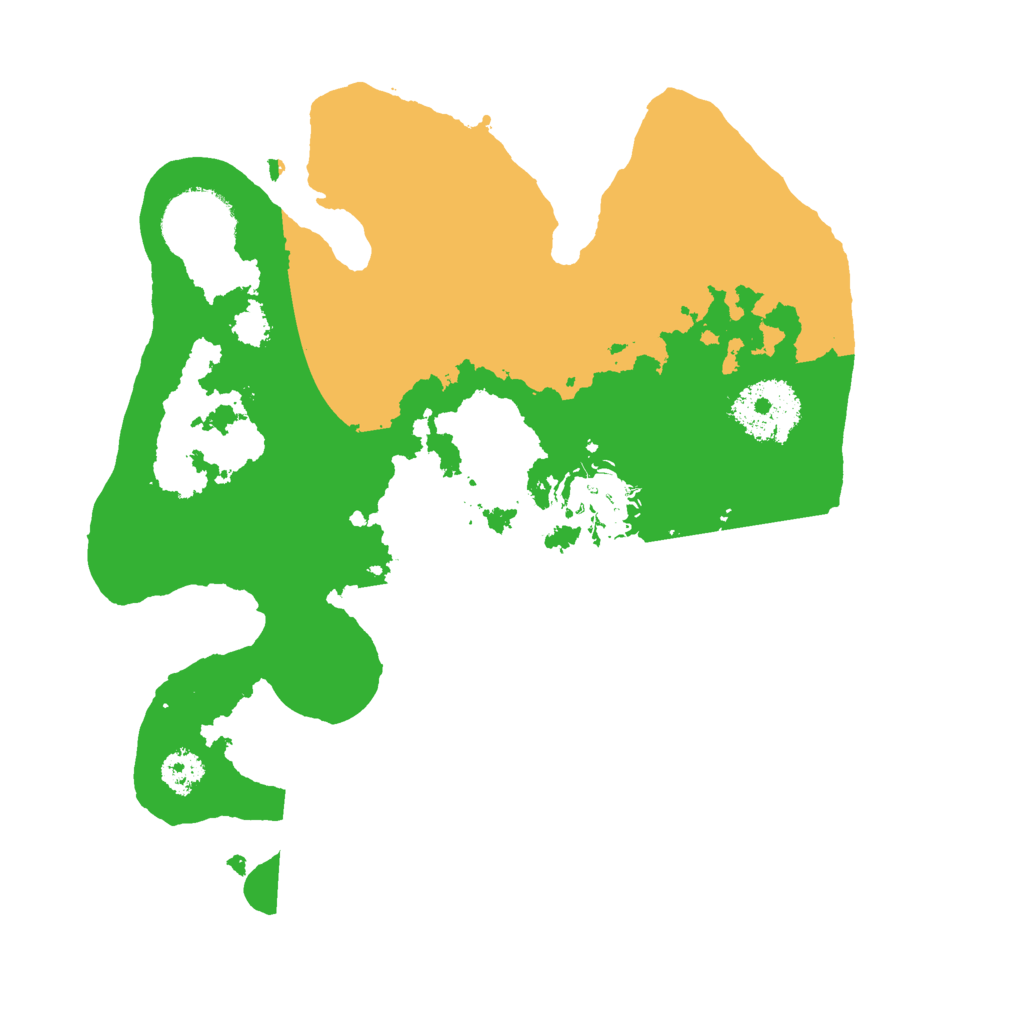 Biome Rust Map: Procedural Map, Size: 2500, Seed: 135377