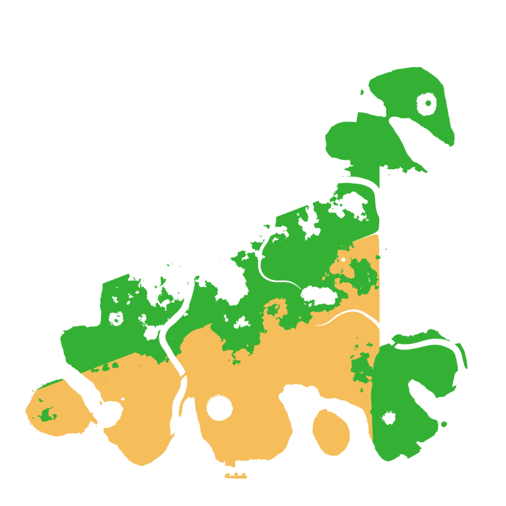 Biome Rust Map: Procedural Map, Size: 3500, Seed: 74567