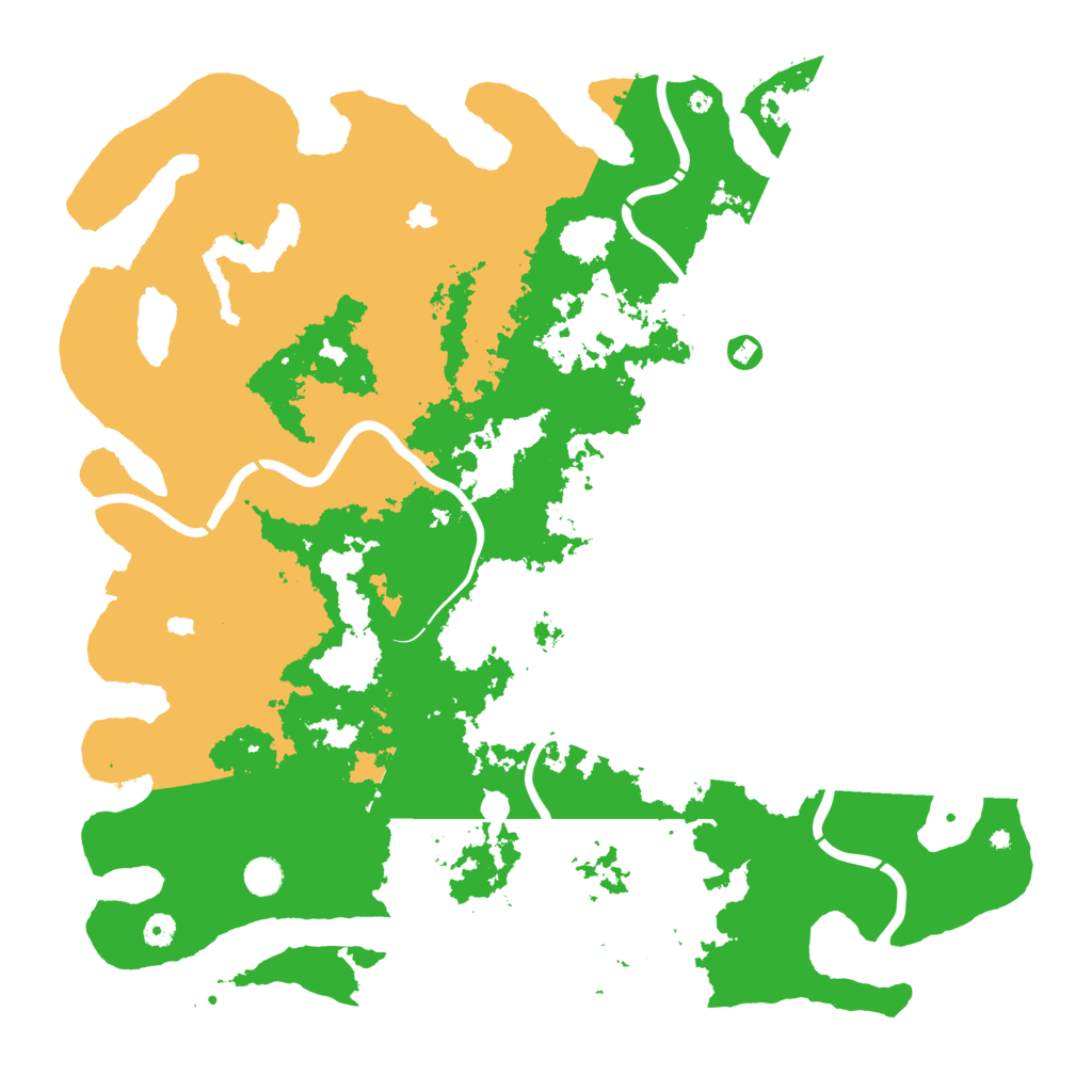 Biome Rust Map: Procedural Map, Size: 5000, Seed: 16810