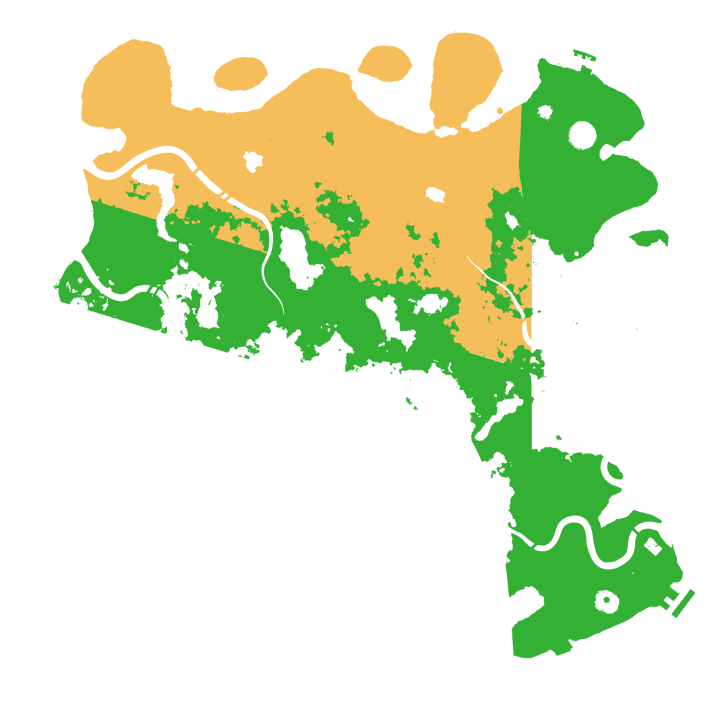 Biome Rust Map: Procedural Map, Size: 4500, Seed: 163889