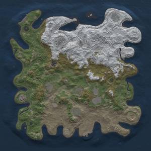 Thumbnail Rust Map: Procedural Map, Size: 4250, Seed: 145880009, 20 Monuments