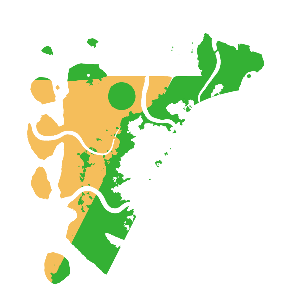 Biome Rust Map: Procedural Map, Size: 3000, Seed: 15660