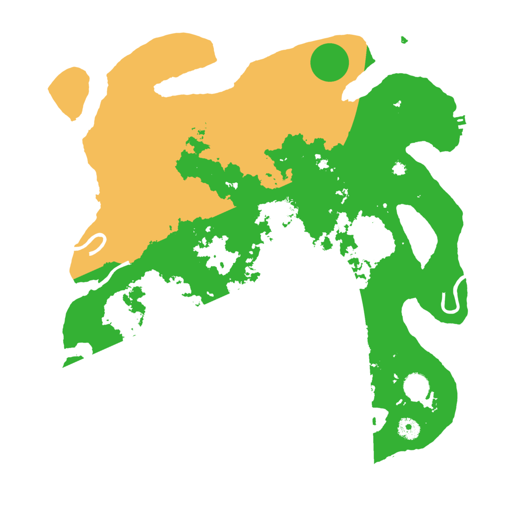Biome Rust Map: Procedural Map, Size: 3500, Seed: 331312319
