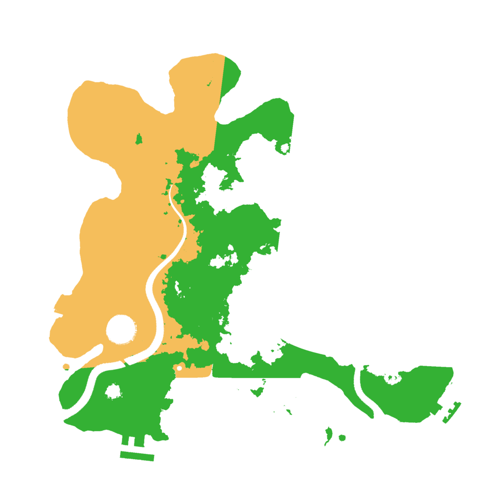 Biome Rust Map: Procedural Map, Size: 3000, Seed: 30545