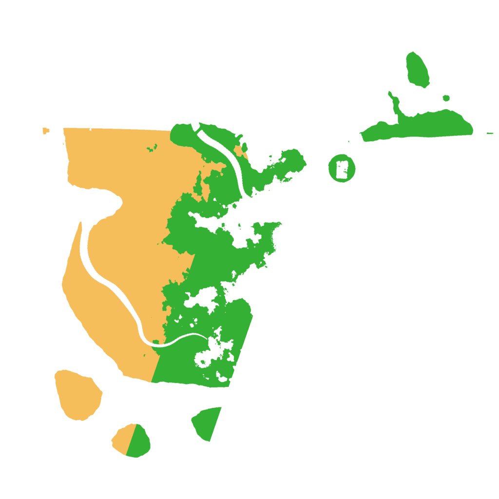 Biome Rust Map: Procedural Map, Size: 3000, Seed: 97171