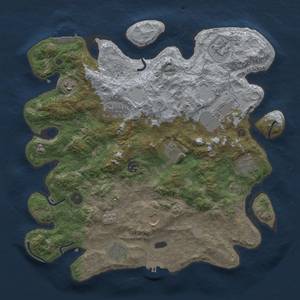 Thumbnail Rust Map: Procedural Map, Size: 3850, Seed: 192987367, 17 Monuments