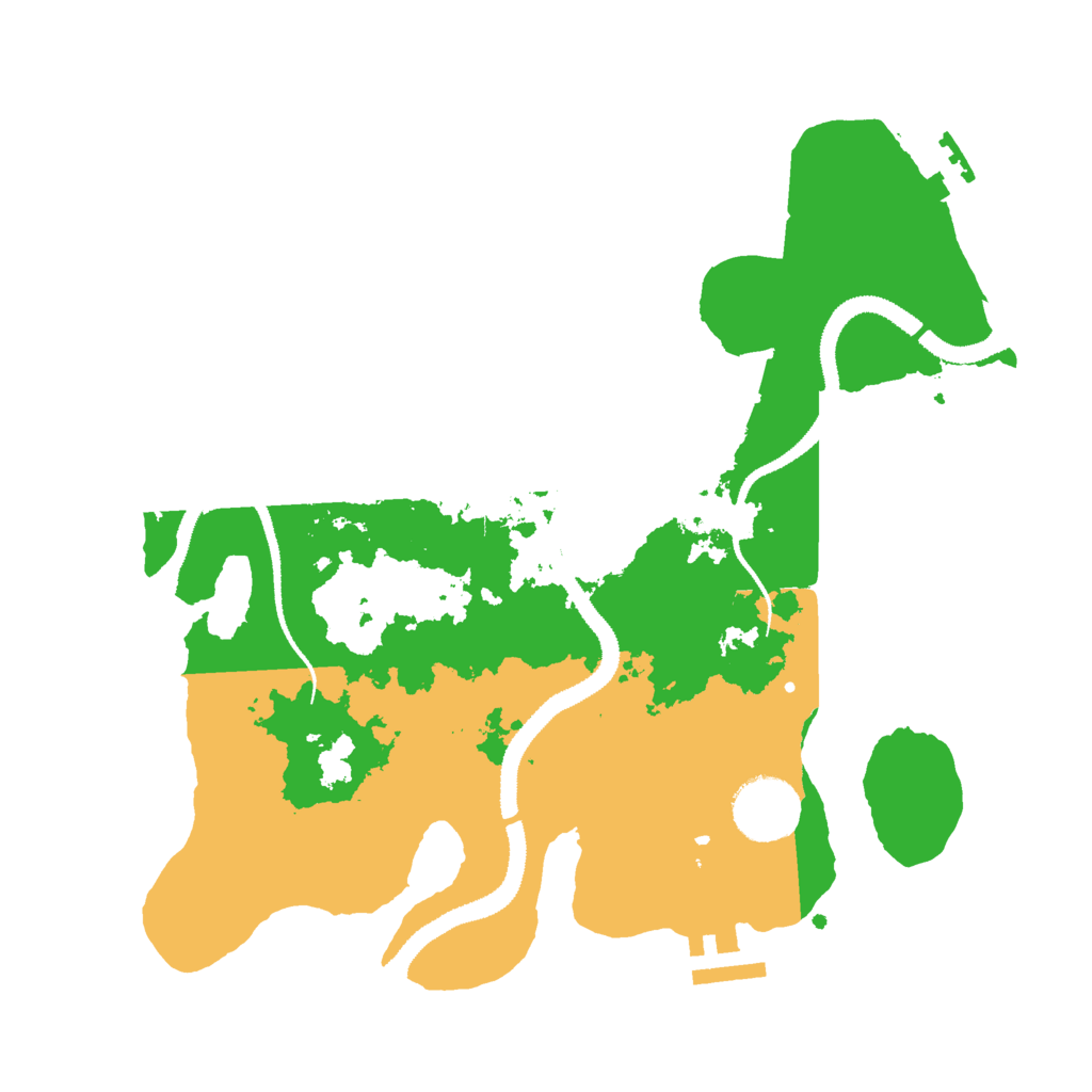 Biome Rust Map: Procedural Map, Size: 3000, Seed: 39319270