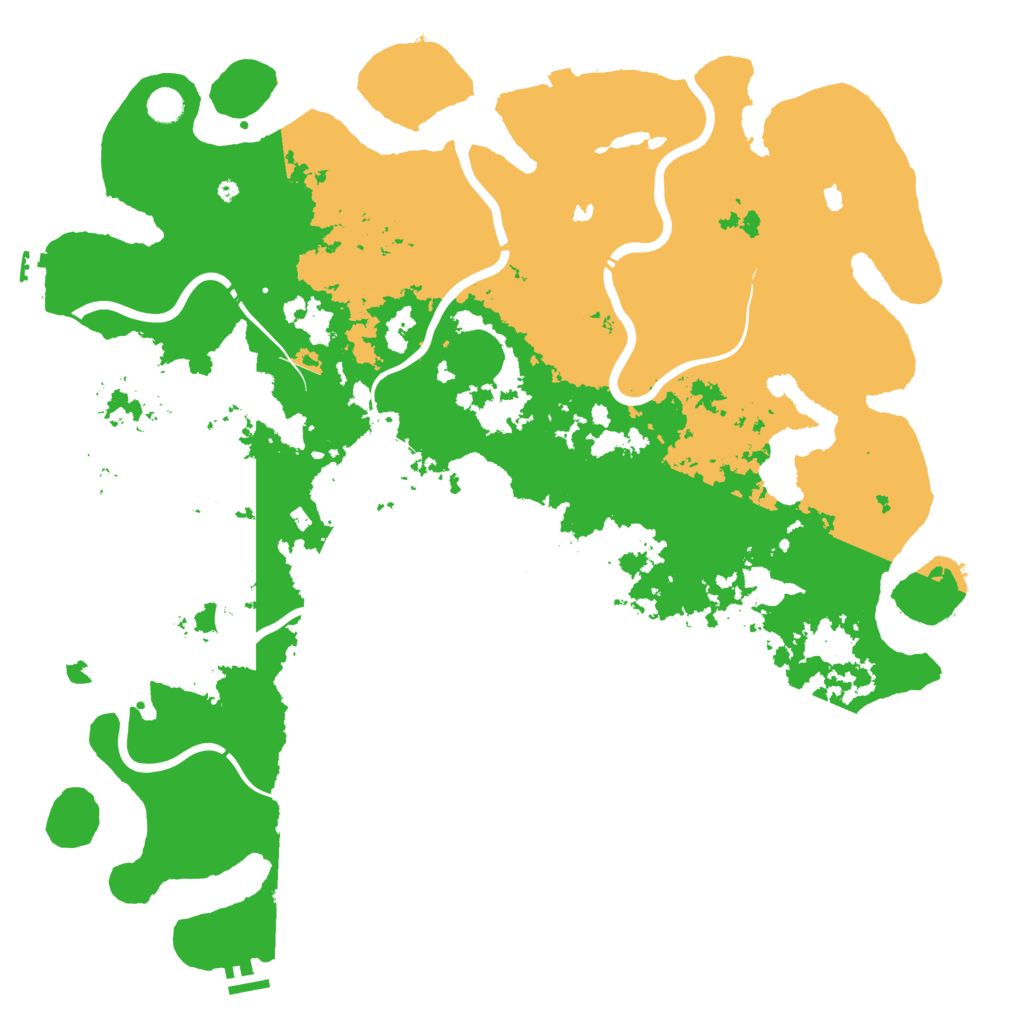 Biome Rust Map: Procedural Map, Size: 5000, Seed: 34287