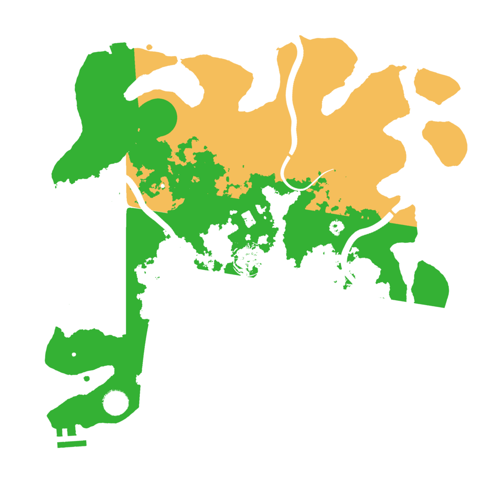 Biome Rust Map: Procedural Map, Size: 3500, Seed: 130524
