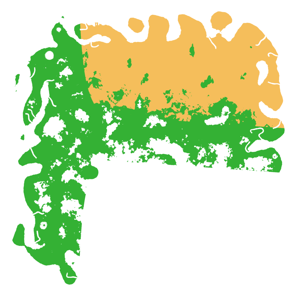 Biome Rust Map: Procedural Map, Size: 6000, Seed: 122874692