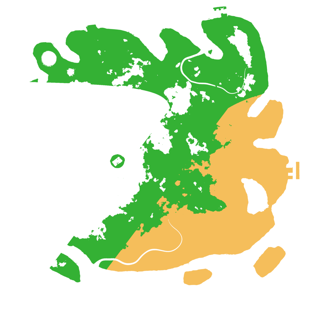 Biome Rust Map: Procedural Map, Size: 3600, Seed: 11048804