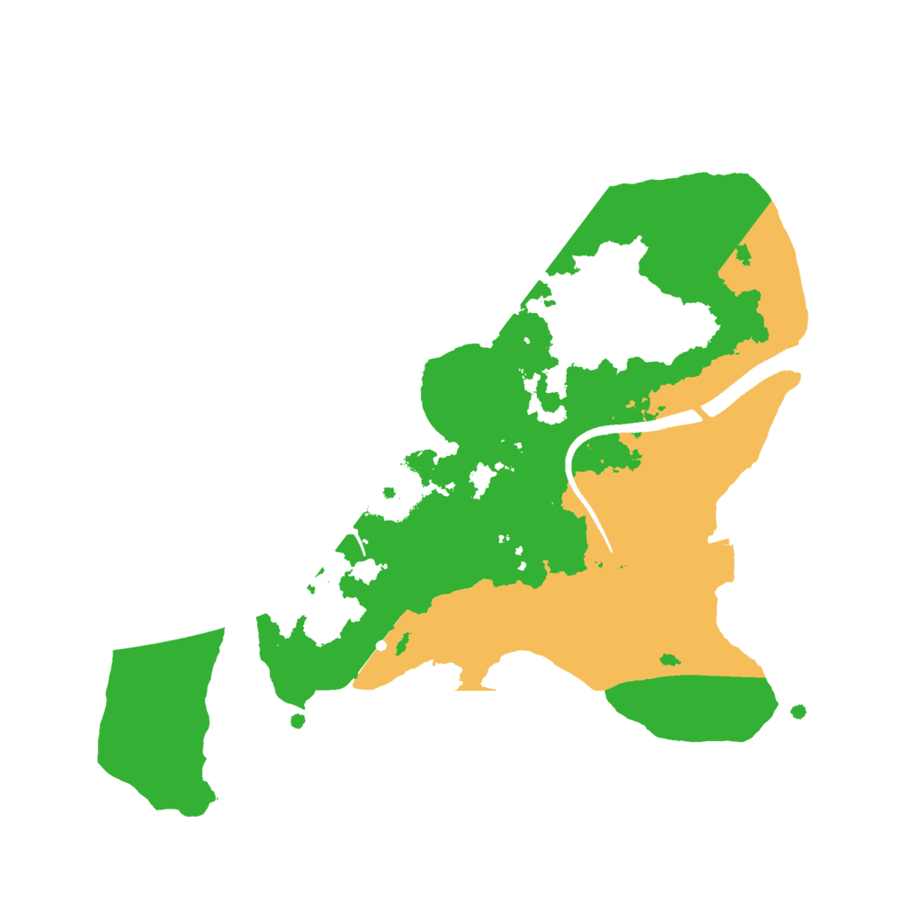 Biome Rust Map: Procedural Map, Size: 2500, Seed: 757772229