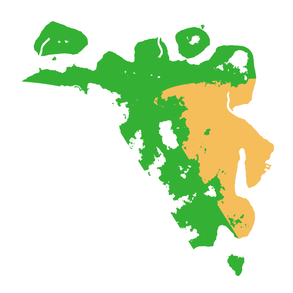 Biome Rust Map: Procedural Map, Size: 3500, Seed: 666665