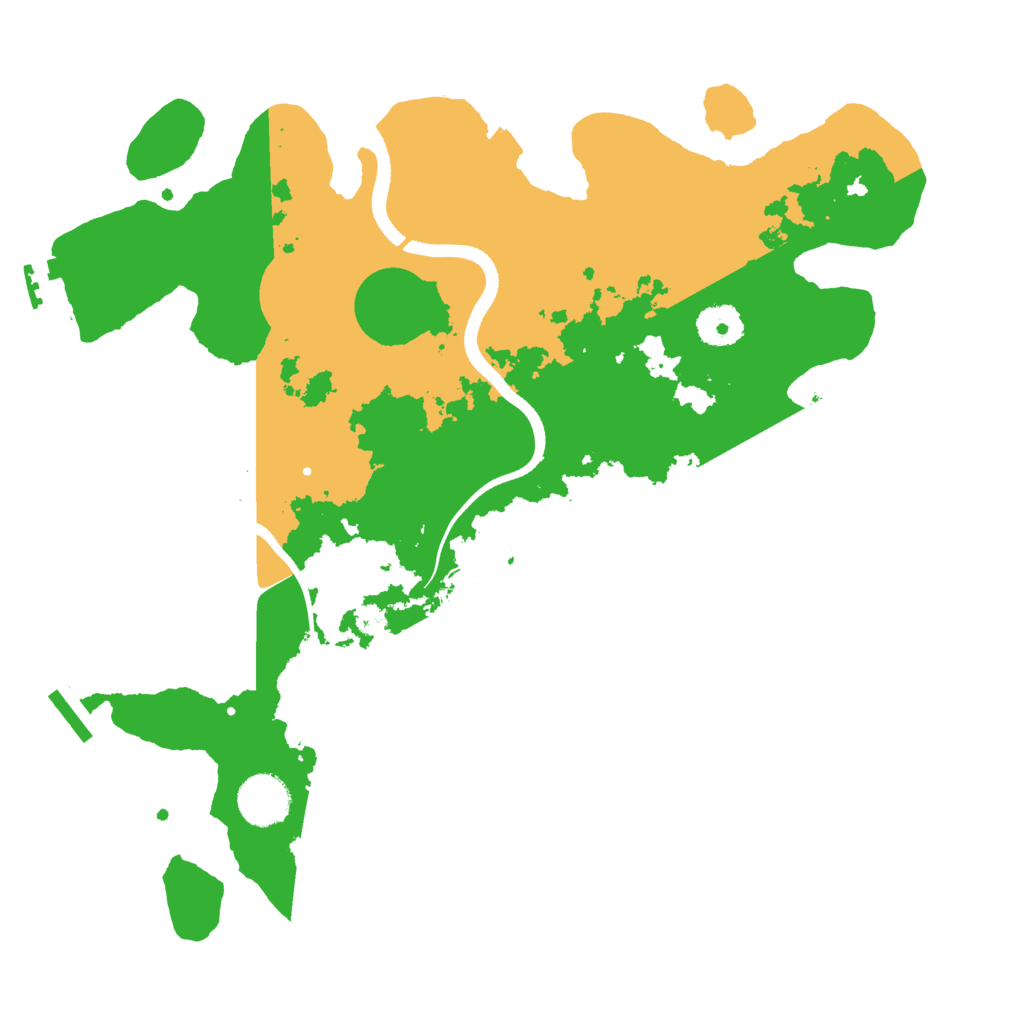 Biome Rust Map: Procedural Map, Size: 3500, Seed: 311017