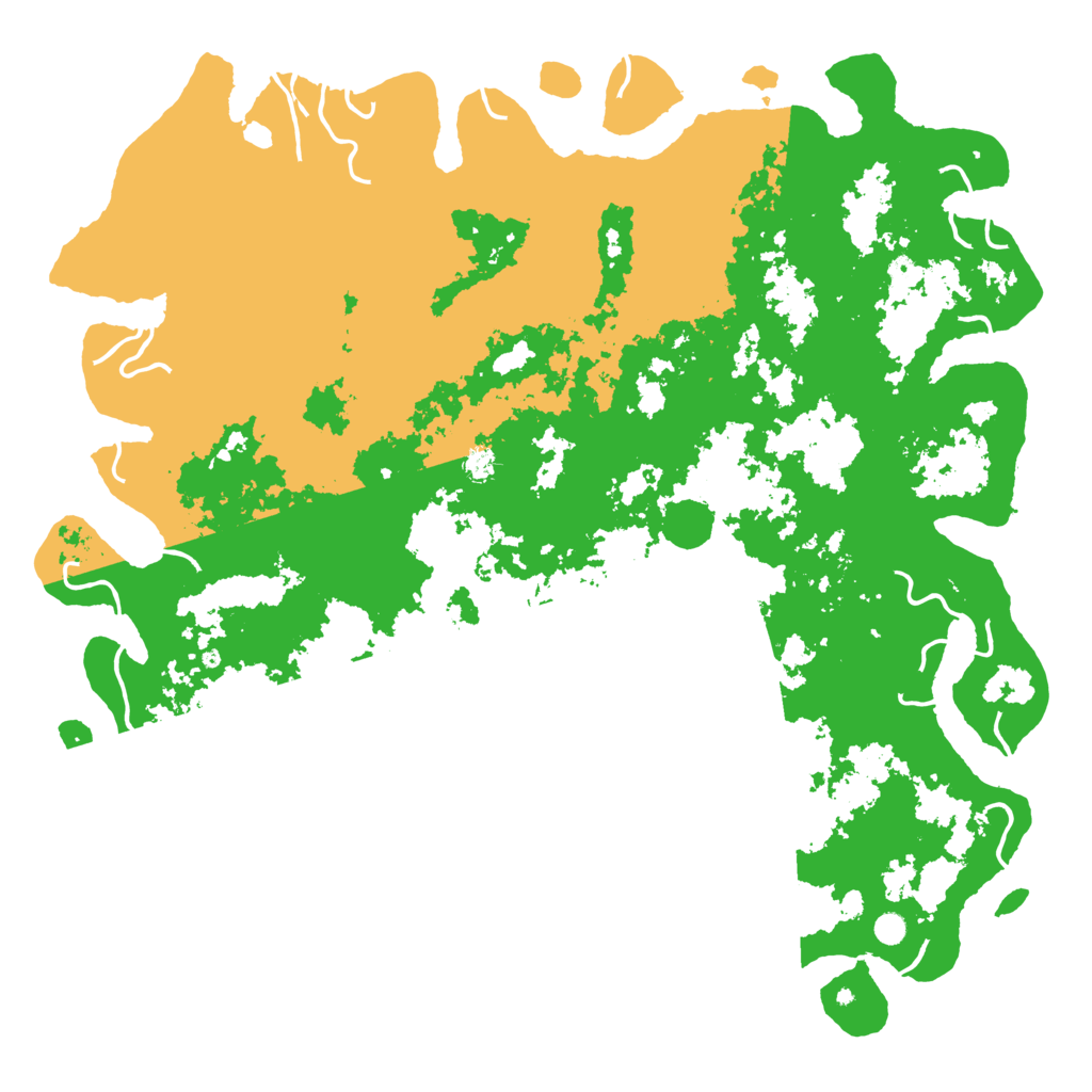 Biome Rust Map: Procedural Map, Size: 6000, Seed: 42414591