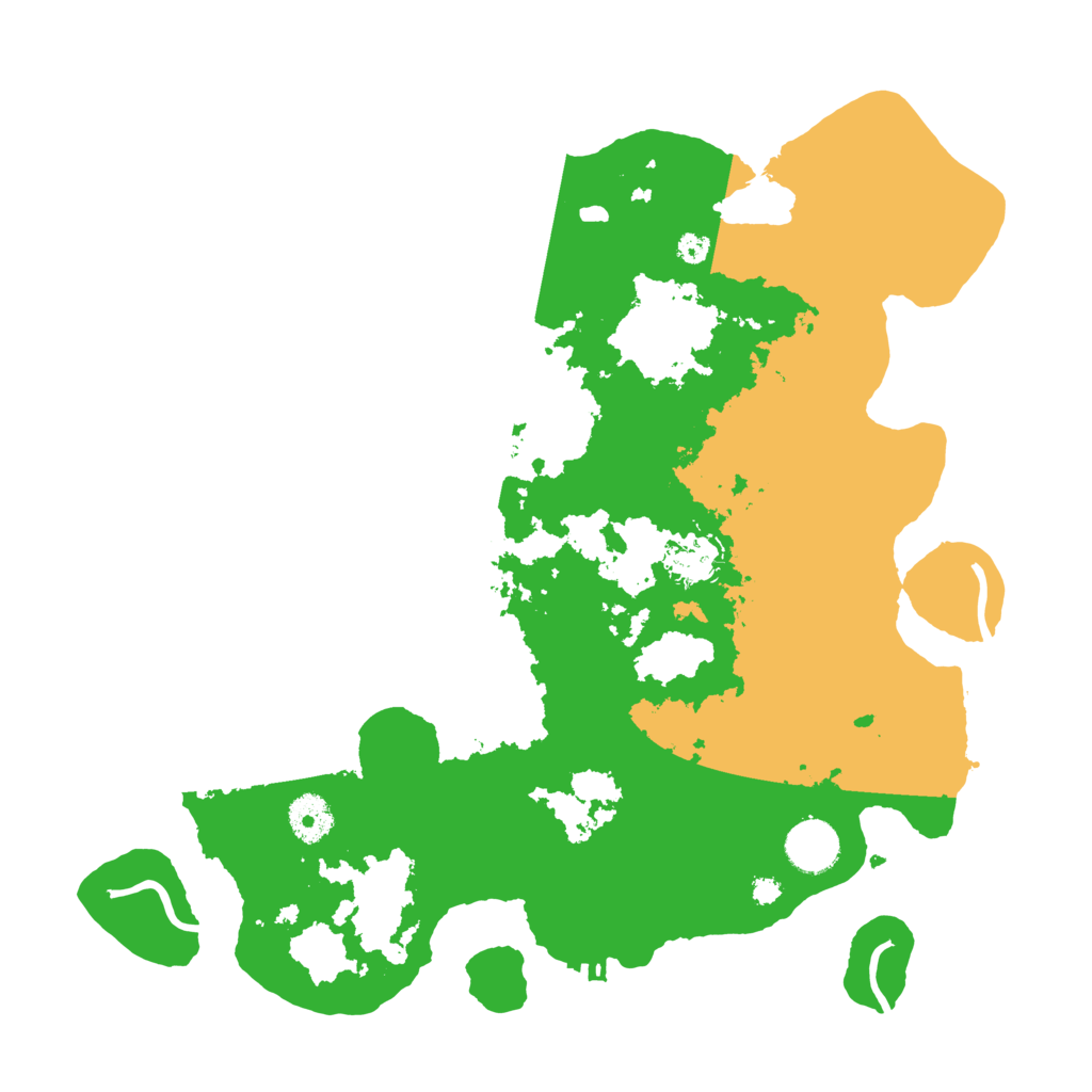Biome Rust Map: Procedural Map, Size: 3600, Seed: 435422