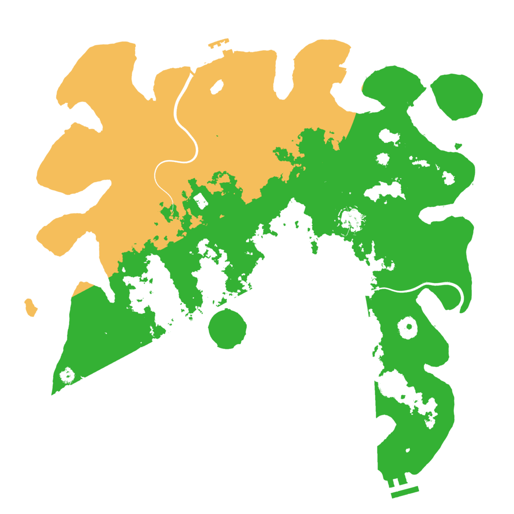 Biome Rust Map: Procedural Map, Size: 3700, Seed: 1694633166