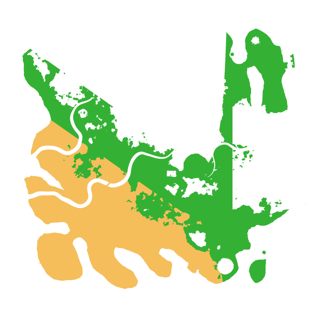 Biome Rust Map: Procedural Map, Size: 3500, Seed: 825055885