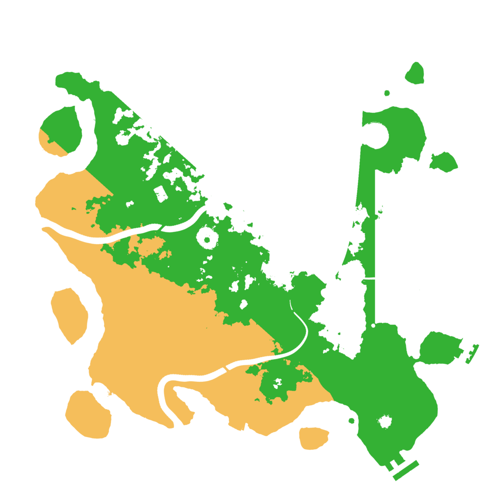 Biome Rust Map: Procedural Map, Size: 3500, Seed: 1878524284
