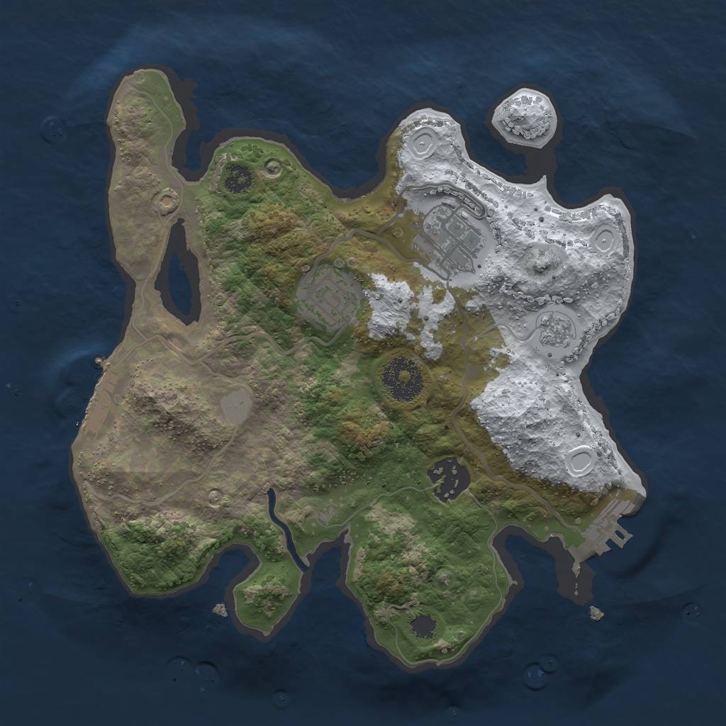Rust Map: Procedural Map, Size: 2600, Seed: 286286, 11 Monuments