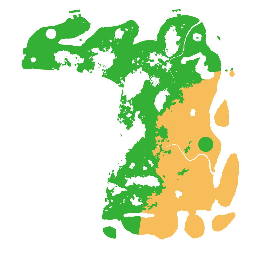 Biome Rust Map: Procedural Map, Size: 4500, Seed: 1370738635
