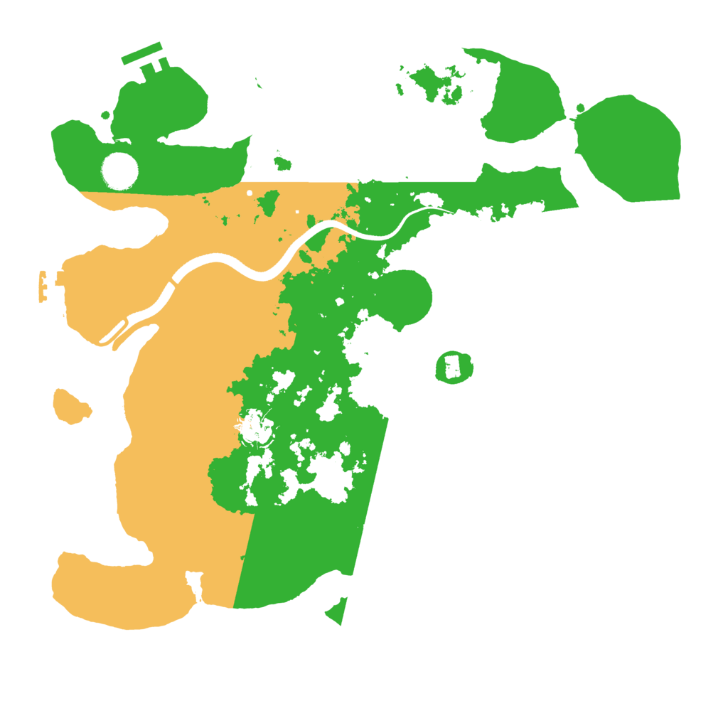 Biome Rust Map: Procedural Map, Size: 3500, Seed: 13932