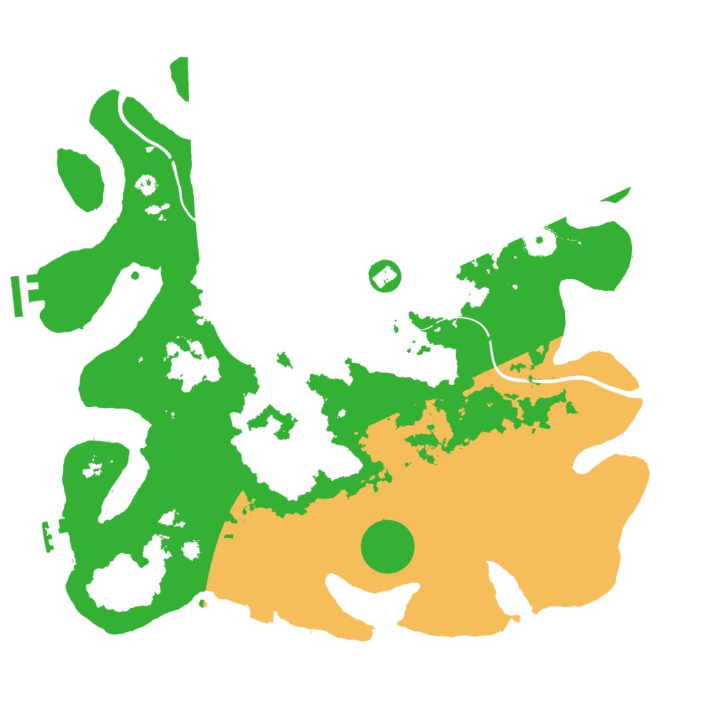 Biome Rust Map: Procedural Map, Size: 3500, Seed: 238676944