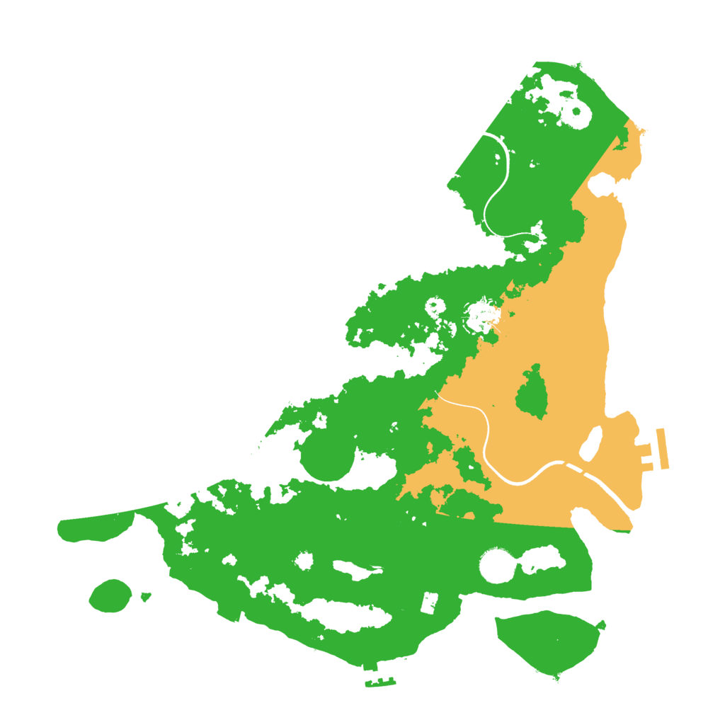 Biome Rust Map: Procedural Map, Size: 3600, Seed: 3540709
