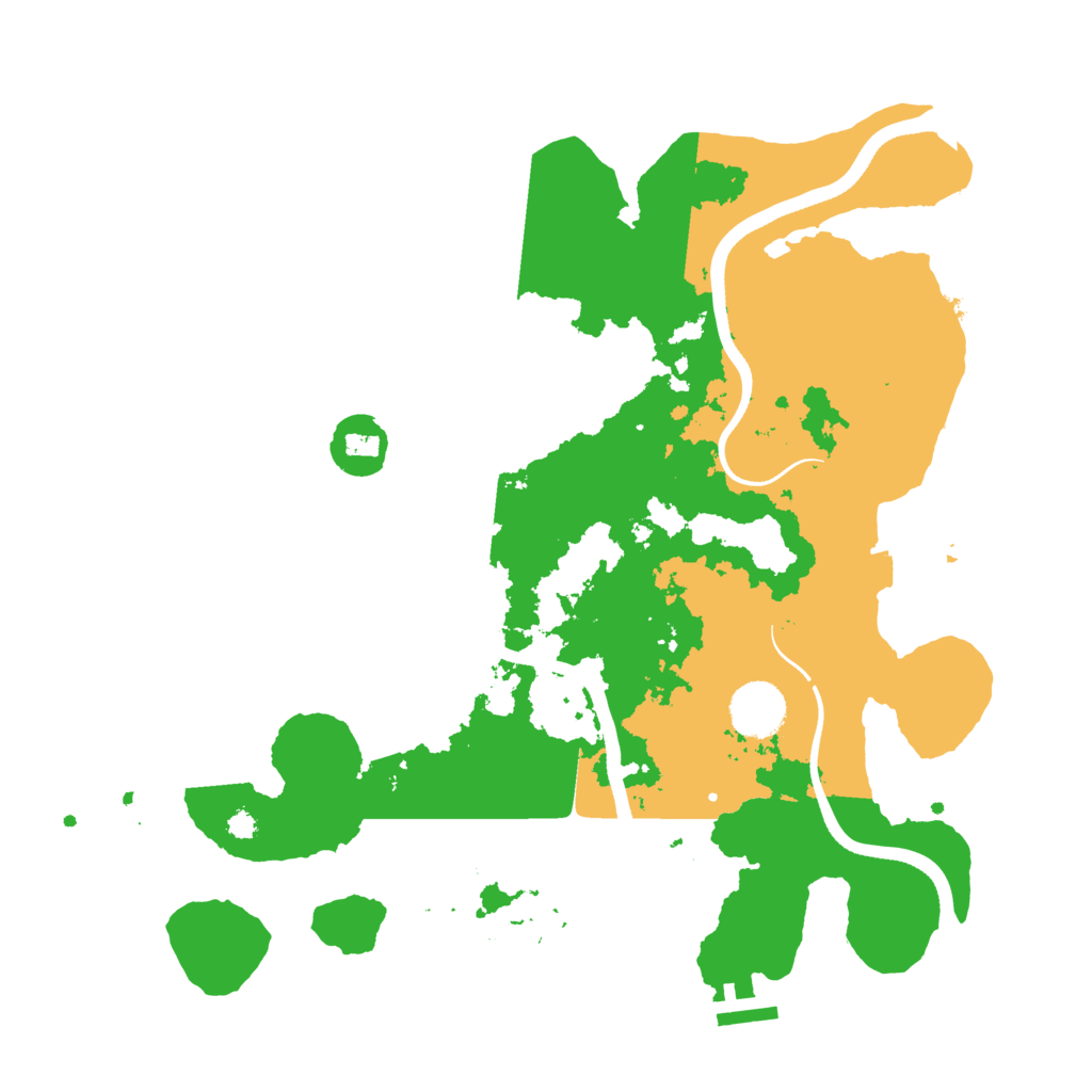Biome Rust Map: Procedural Map, Size: 3500, Seed: 101418509