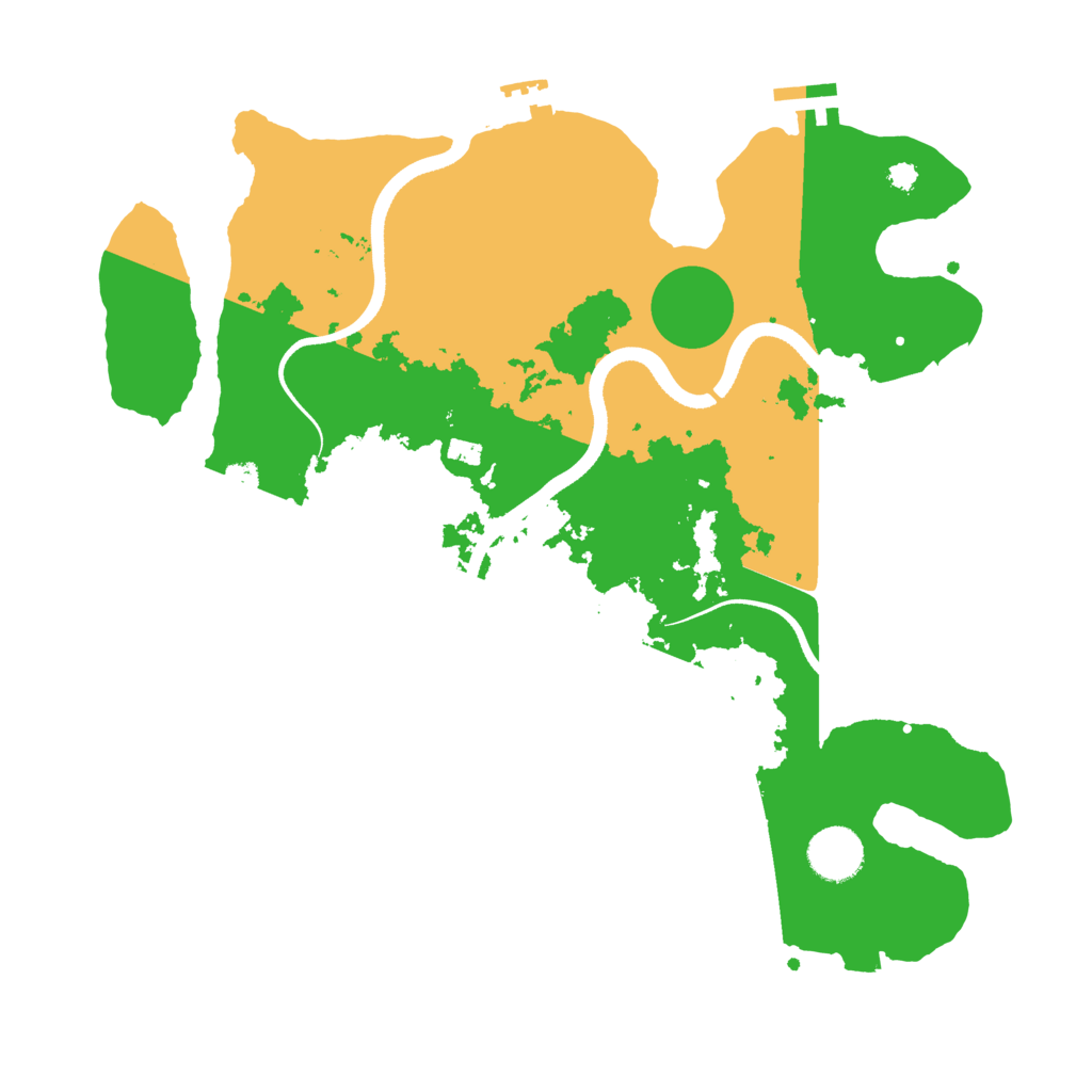 Biome Rust Map: Procedural Map, Size: 3500, Seed: 648956394