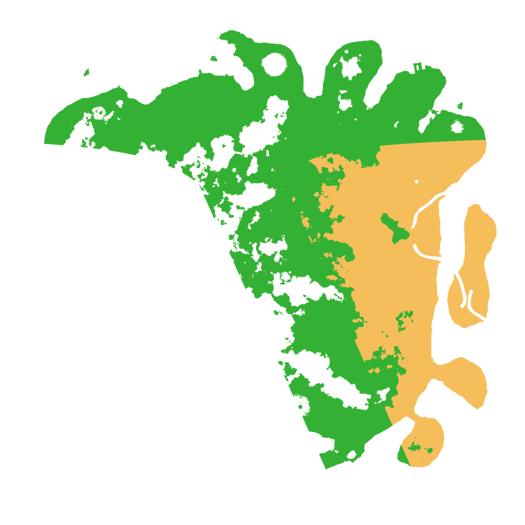 Biome Rust Map: Procedural Map, Size: 4000, Seed: 611799