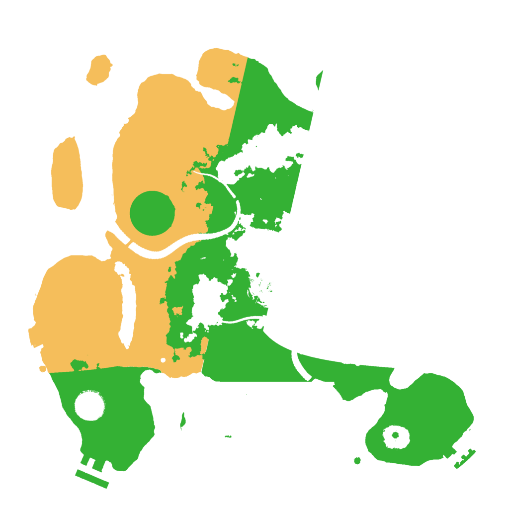 Biome Rust Map: Procedural Map, Size: 3000, Seed: 19353