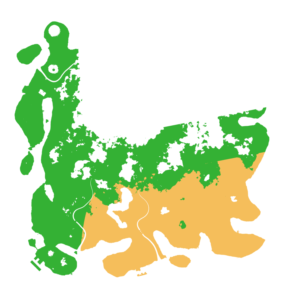 Biome Rust Map: Procedural Map, Size: 4500, Seed: 551