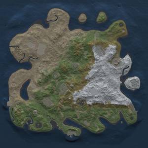 Thumbnail Rust Map: Procedural Map, Size: 3500, Seed: 950928323, 16 Monuments