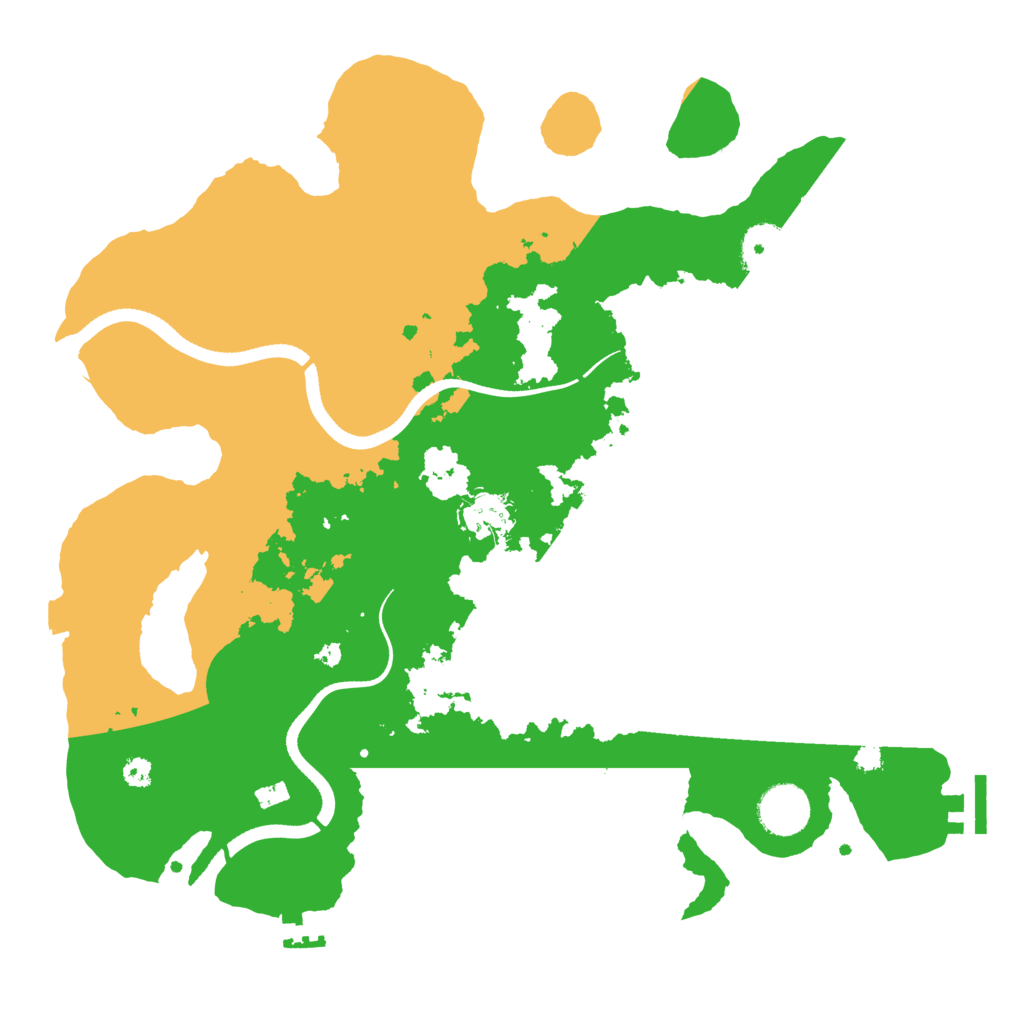 Biome Rust Map: Procedural Map, Size: 3500, Seed: 950928323