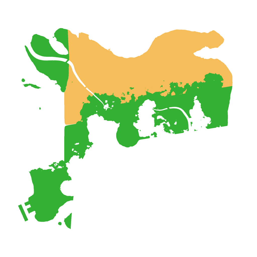 Biome Rust Map: Procedural Map, Size: 3000, Seed: 93952167