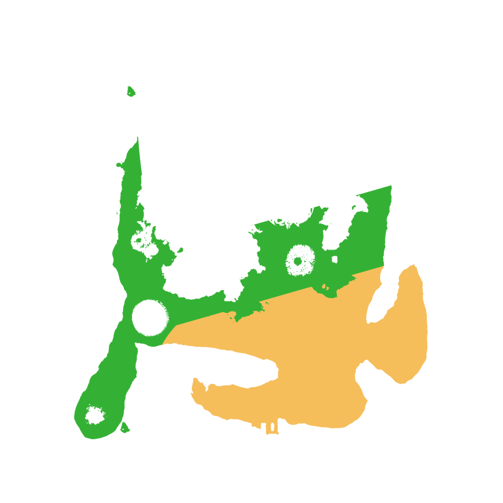 Biome Rust Map: Procedural Map, Size: 2500, Seed: 576286680