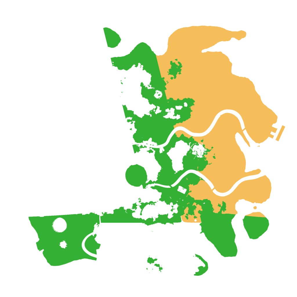 Biome Rust Map: Procedural Map, Size: 3700, Seed: 1861434226